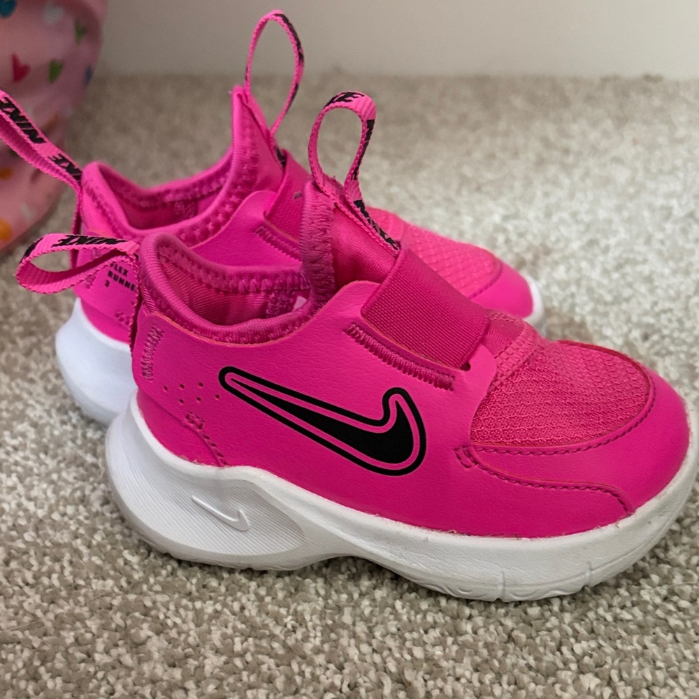 Nike Kids Fuchsia and White Sneakers